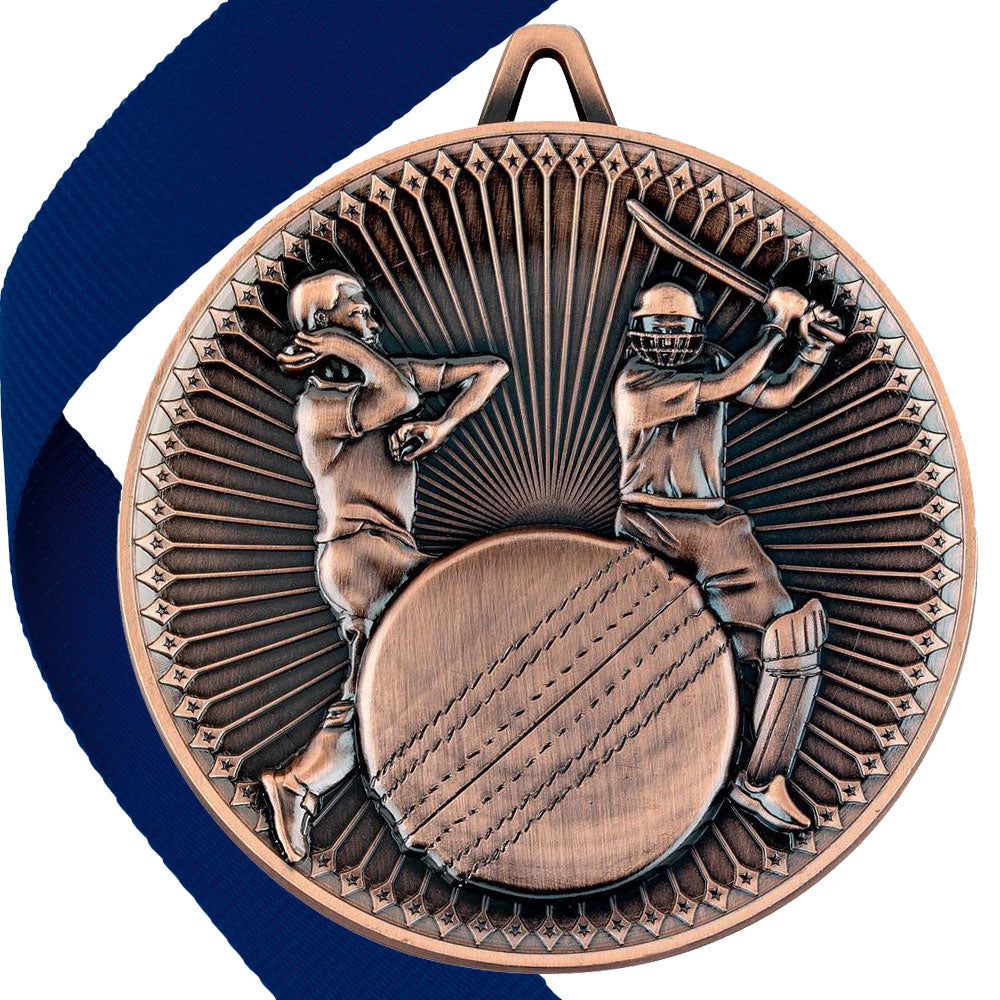 Cricket Antique 60mm Medal BW Trophies