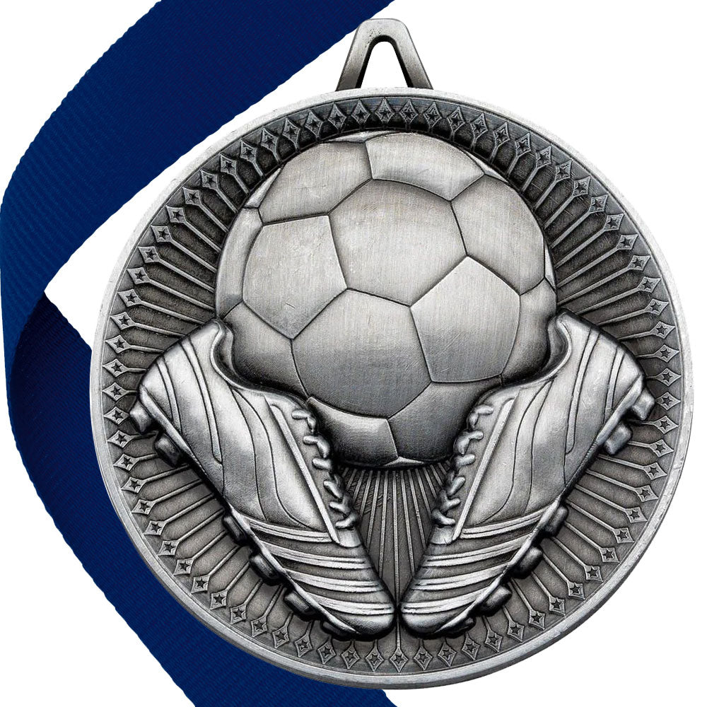 Football + Boots 60mm Medal
