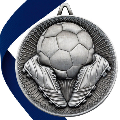 Football + Boots 60mm Medal