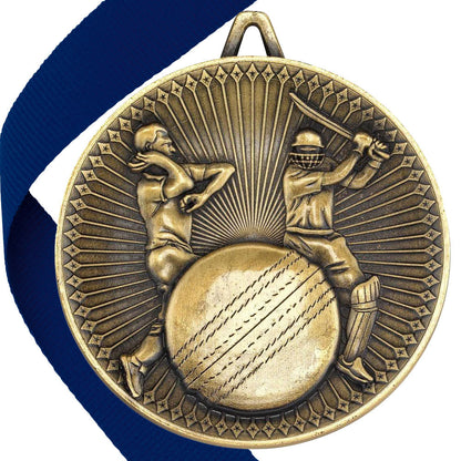 Cricket Antique 60mm Medal BW Trophies
