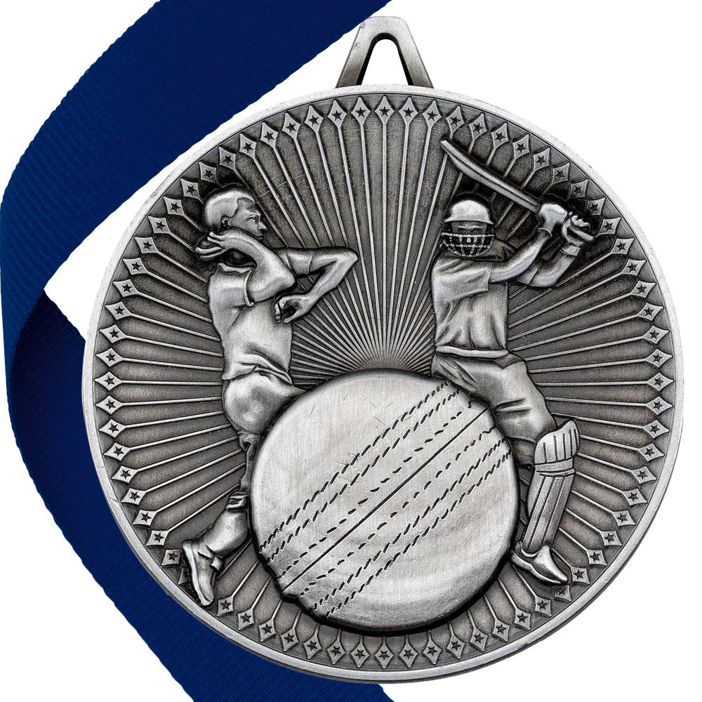 Cricket Antique 60mm Medal BW Trophies
