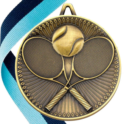 Tennis Antique 60mm Medal BW Trophies