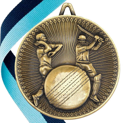 Cricket Antique 60mm Medal BW Trophies