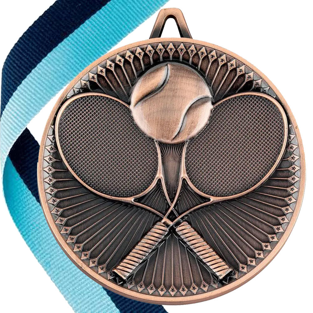 Tennis Antique 60mm Medal BW Trophies