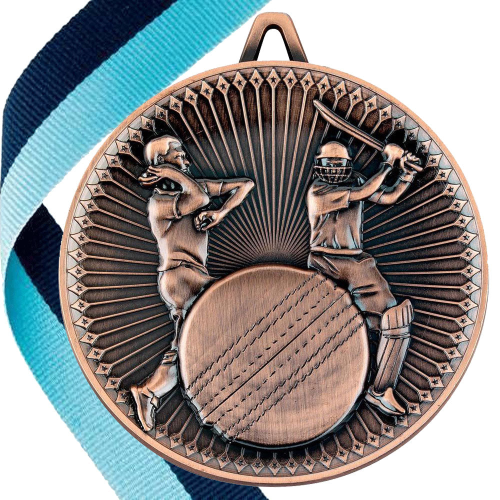 Cricket Antique 60mm Medal BW Trophies