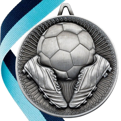 Football + Boots 60mm Medal