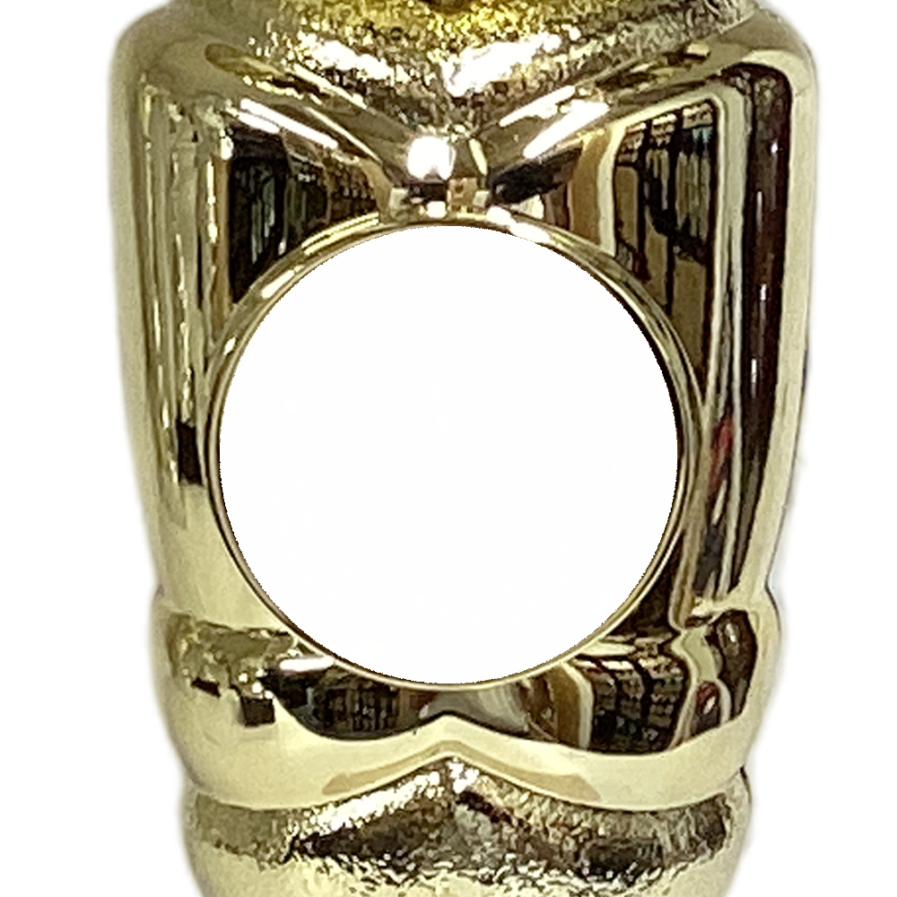 Golden Cup with Blue Elements on Marble Base (3870A) BW Trophies
