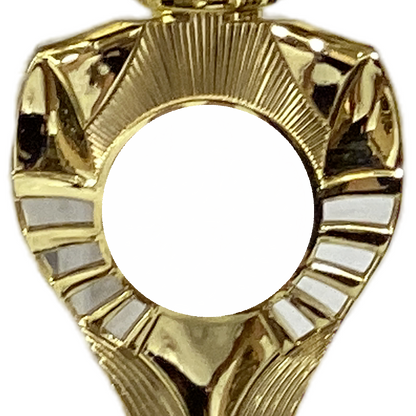 Golden Cup with Red Decorative Elements (3869A)