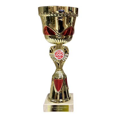 Golden Cup with Red Decorative Elements (3869A)