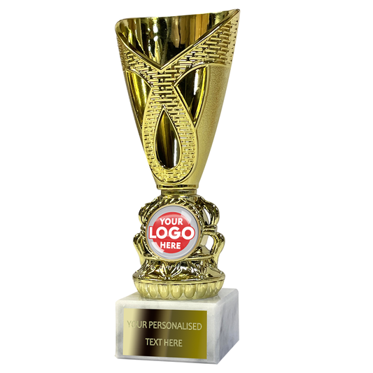 Trophy Award on Marble Base - Gold (363B)