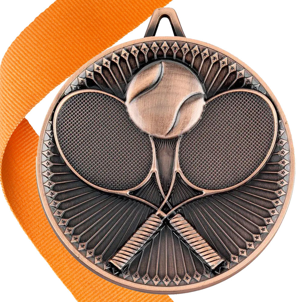 Tennis Antique 60mm Medal BW Trophies