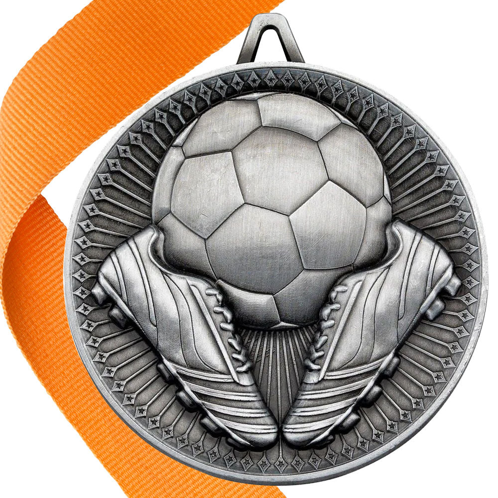 Football + Boots 60mm Medal