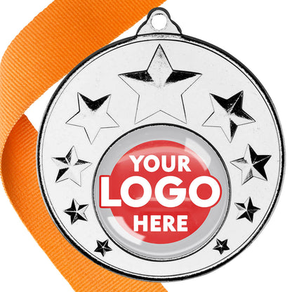 50mm Multi Star Medal on a Ribbon