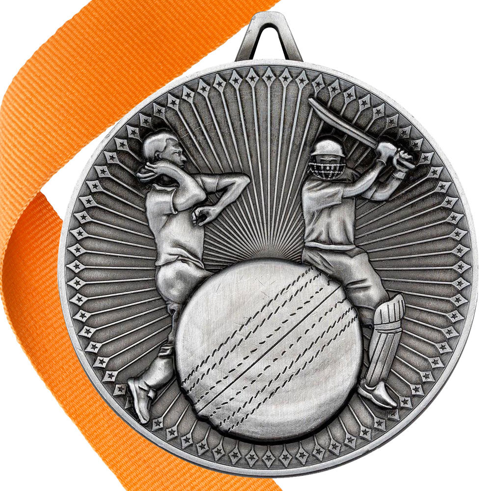 Cricket Antique 60mm Medal BW Trophies