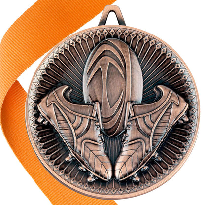 Rugby Antique Style 60mm Medal BW Trophies