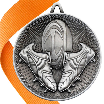 Rugby Antique Style 60mm Medal BW Trophies
