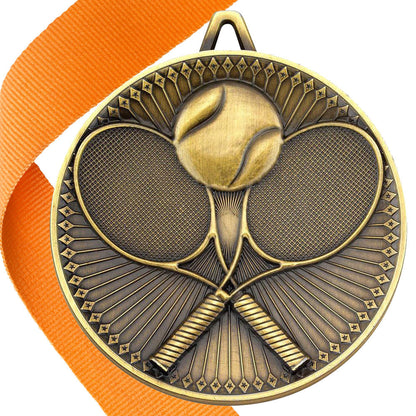 Tennis Antique 60mm Medal BW Trophies