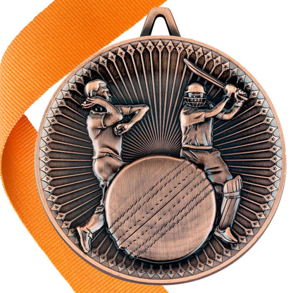 Cricket Antique 60mm Medal BW Trophies
