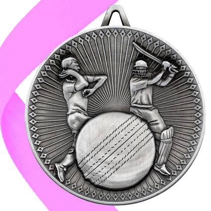 Cricket Antique 60mm Medal BW Trophies