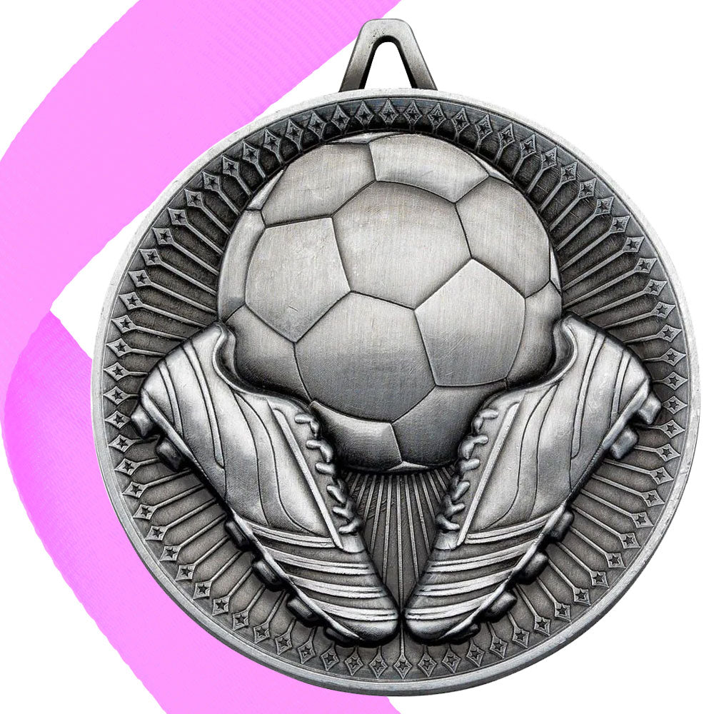 Football + Boots 60mm Medal