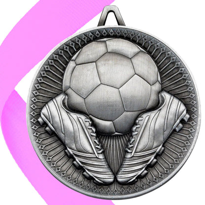 Football + Boots 60mm Medal