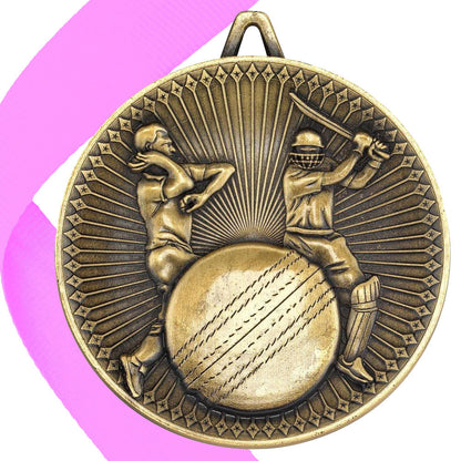 Cricket Antique 60mm Medal BW Trophies