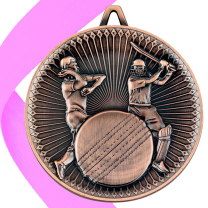 Cricket Antique 60mm Medal BW Trophies