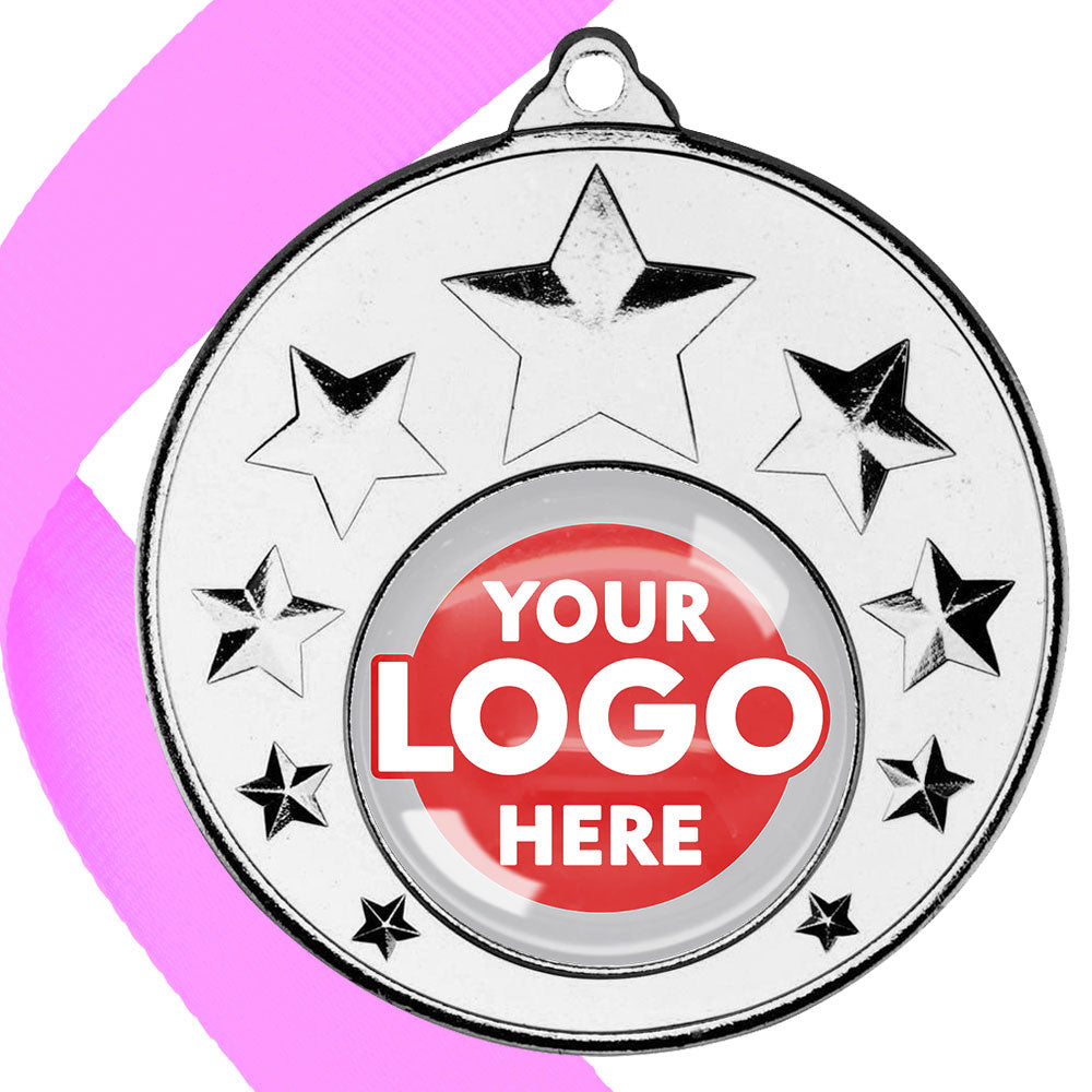 50mm Multi Star Medal on a Ribbon