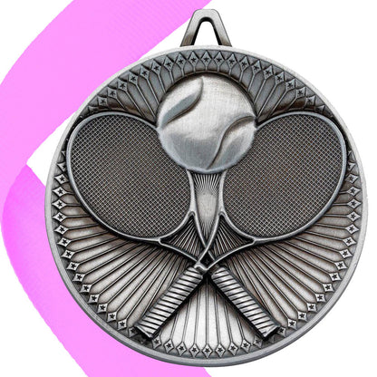 Tennis Antique 60mm Medal BW Trophies
