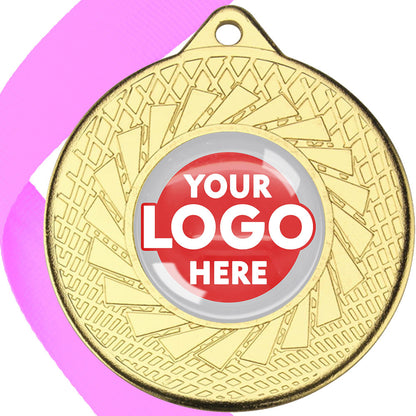 50mm Blade Design Wreath Medals on Ribbons