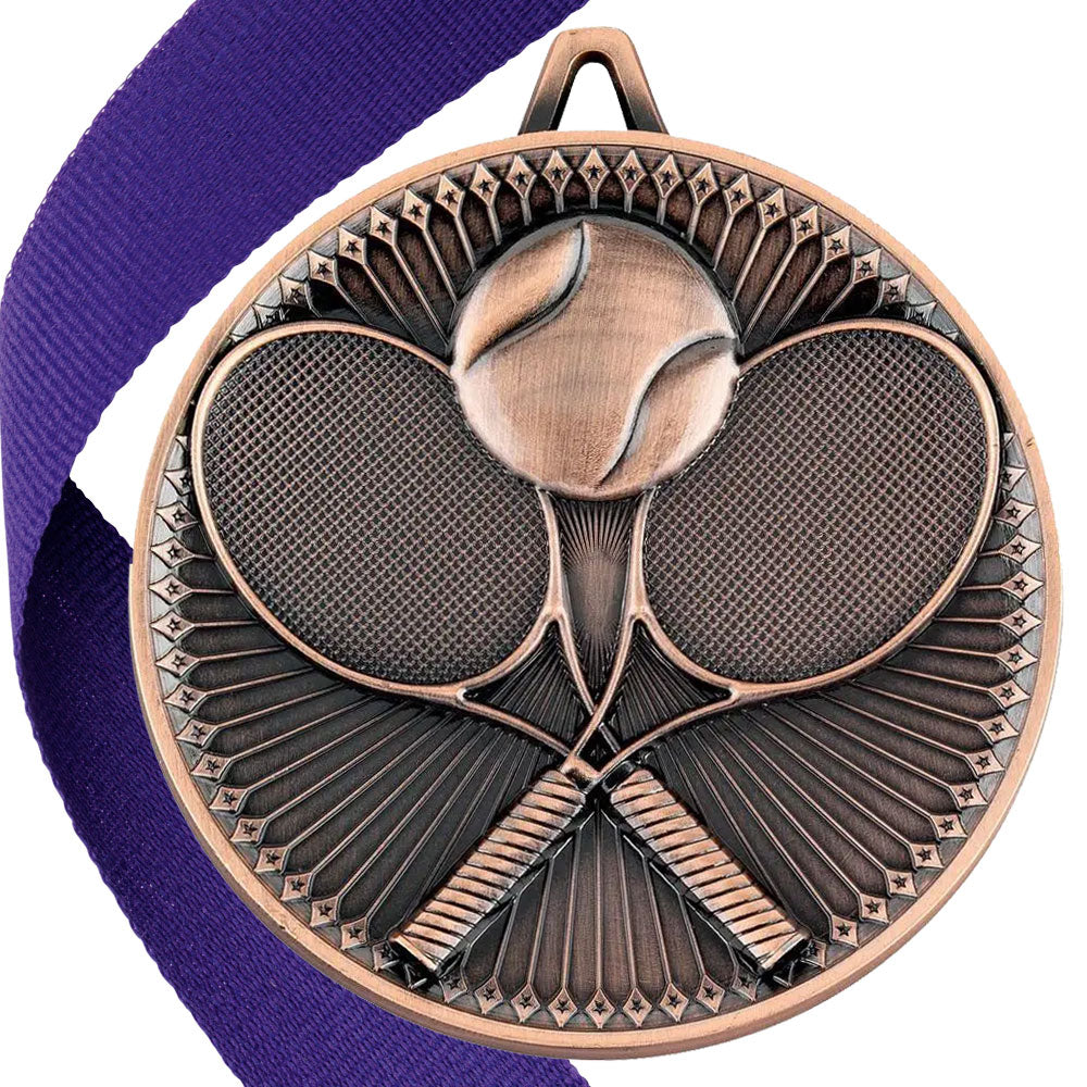 Tennis Antique 60mm Medal BW Trophies