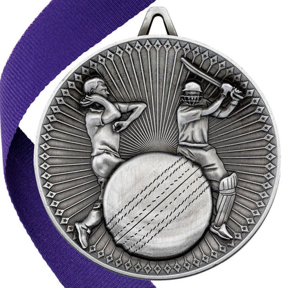 Cricket Antique 60mm Medal BW Trophies