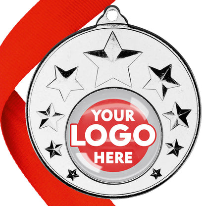 50mm Multi Star Medal on a Ribbon