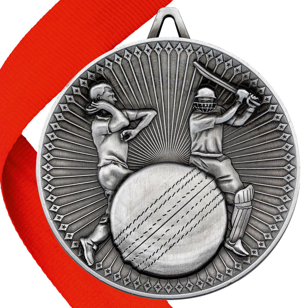 Cricket Antique 60mm Medal BW Trophies