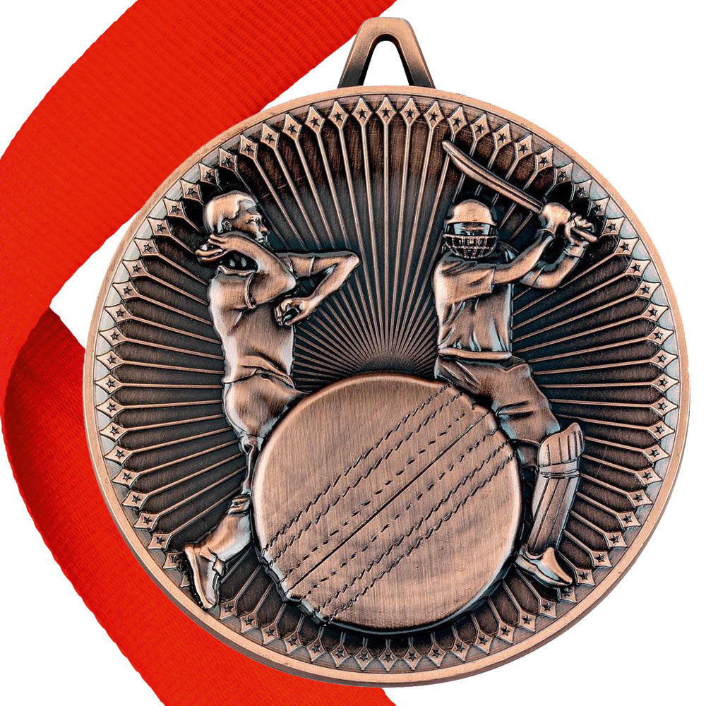 Cricket Antique 60mm Medal BW Trophies