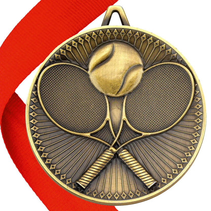 Tennis Antique 60mm Medal BW Trophies
