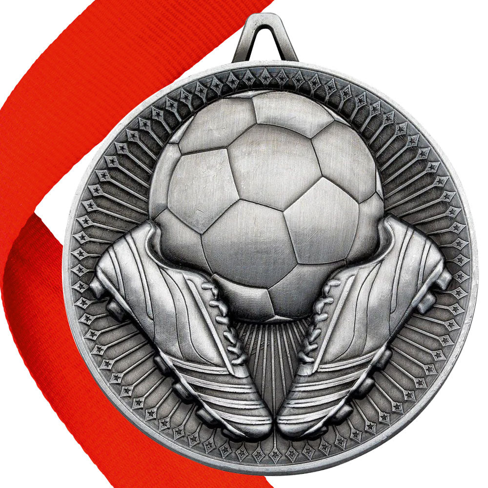 Football + Boots 60mm Medal