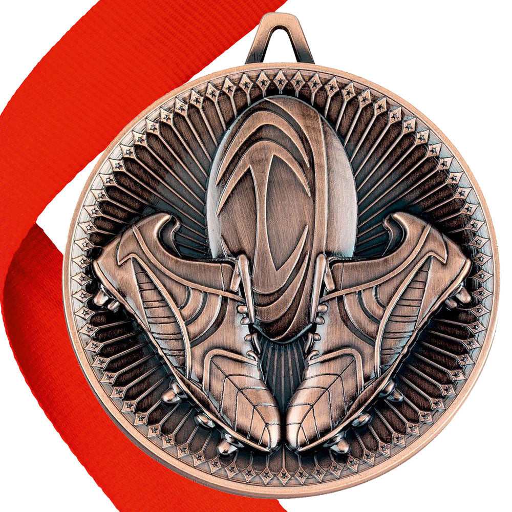 Rugby Antique Style 60mm Medal BW Trophies