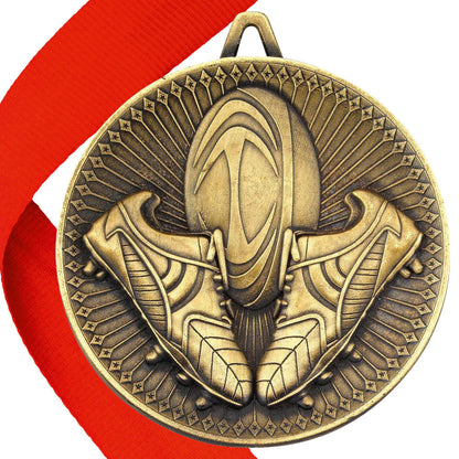 Rugby Antique Style 60mm Medal BW Trophies