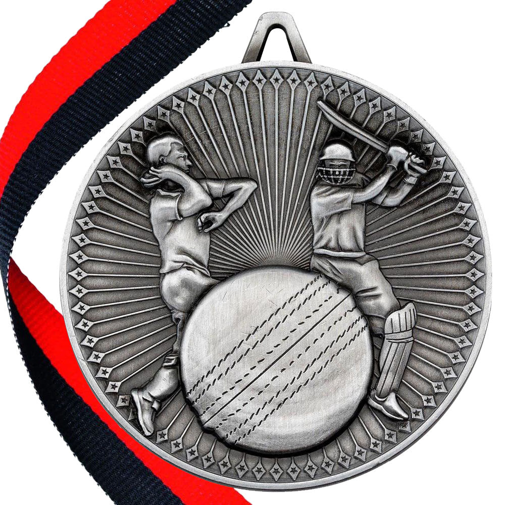 Cricket Antique 60mm Medal BW Trophies