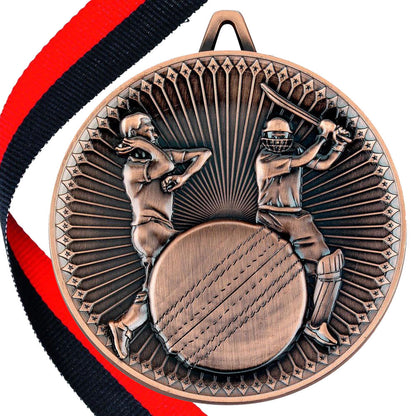 Cricket Antique 60mm Medal BW Trophies