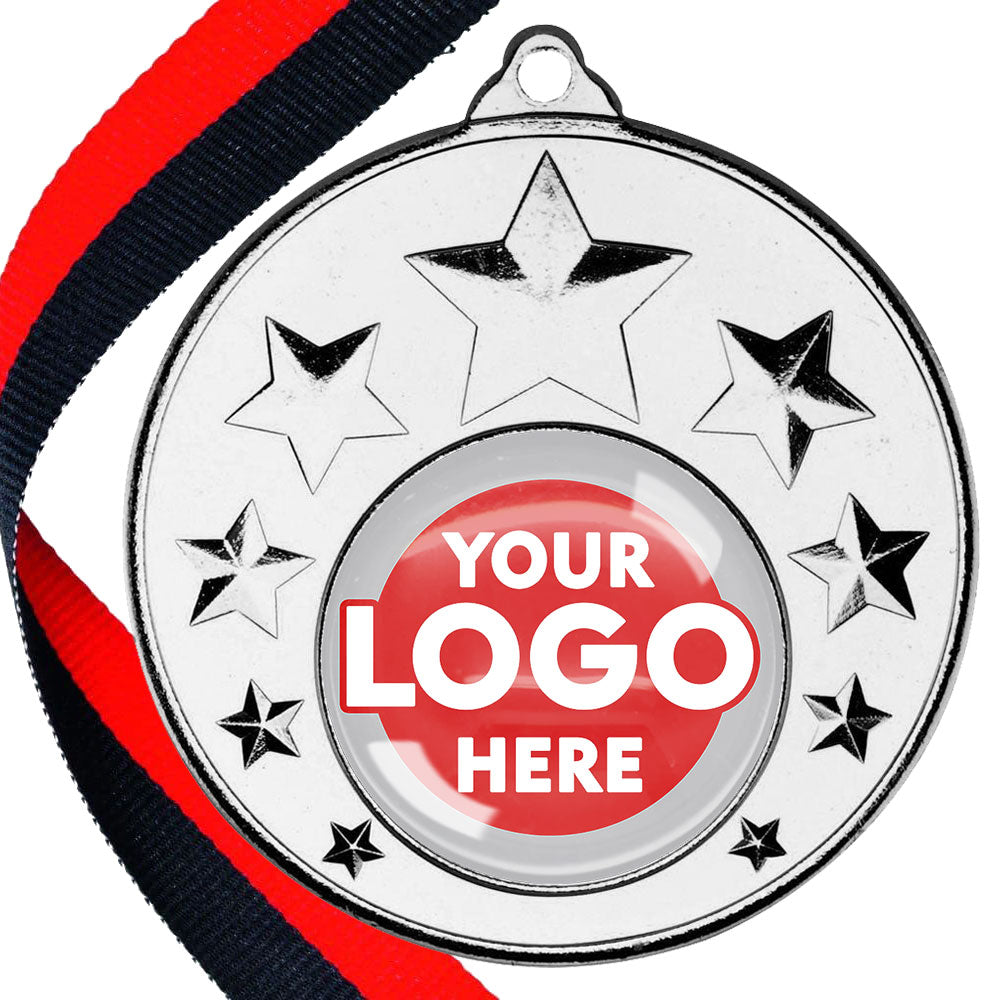 50mm Multi Star Medal on a Ribbon