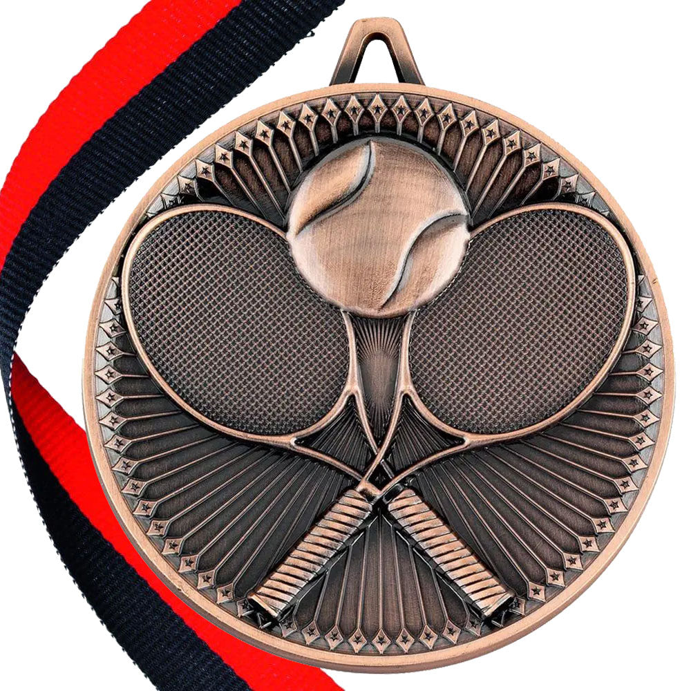 Tennis Antique 60mm Medal BW Trophies