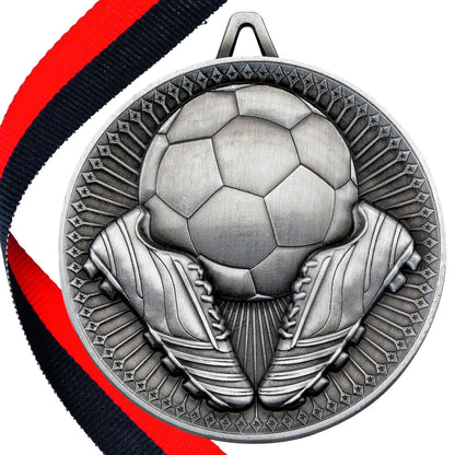 Football + Boots 60mm Medal
