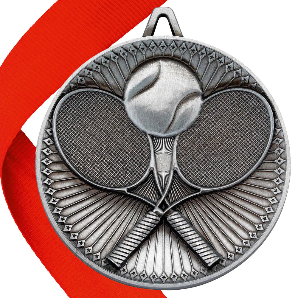 Tennis Antique 60mm Medal BW Trophies