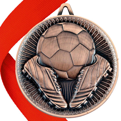 Football + Boots 60mm Medal