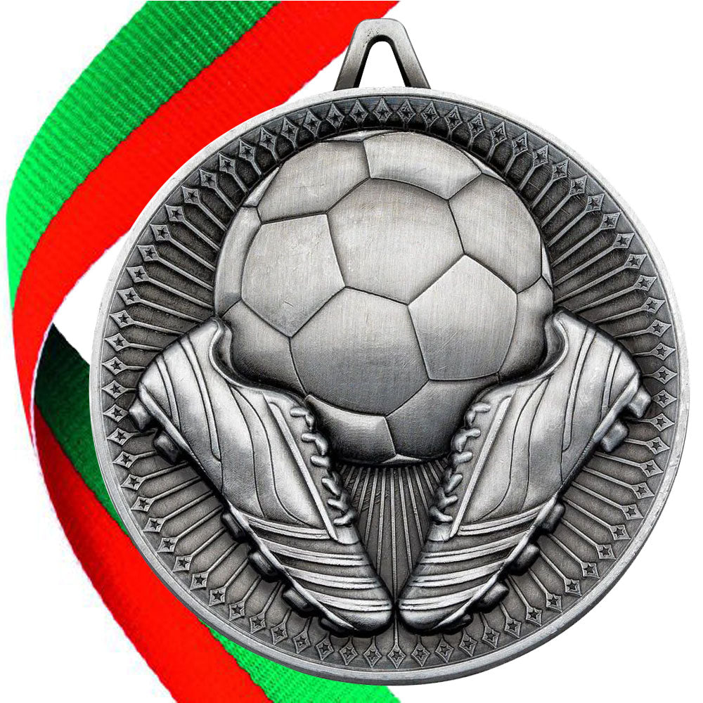 Football + Boots 60mm Medal