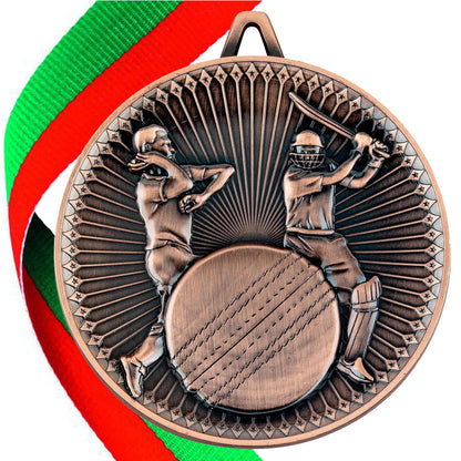 Cricket Antique 60mm Medal BW Trophies