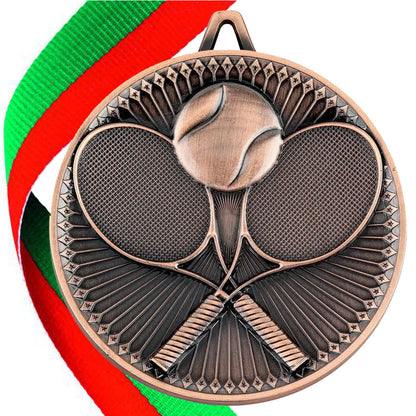 Tennis Antique 60mm Medal BW Trophies
