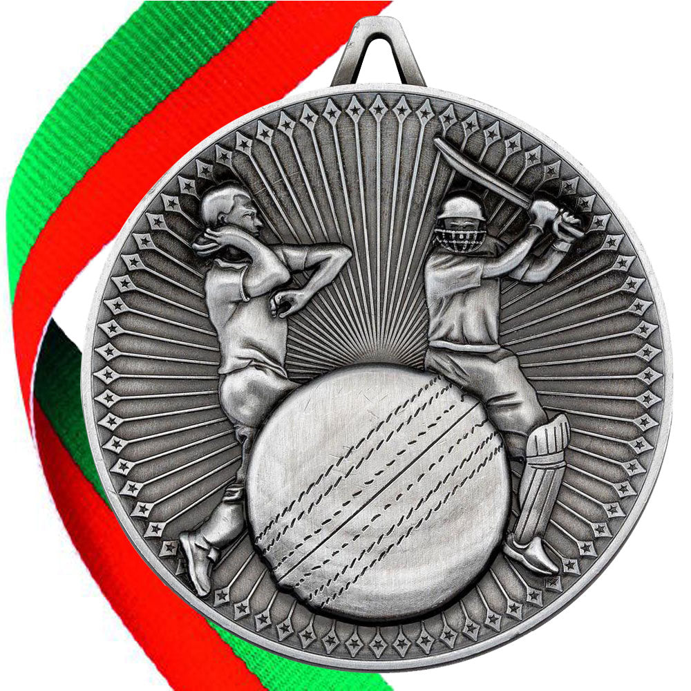 Cricket Antique 60mm Medal BW Trophies